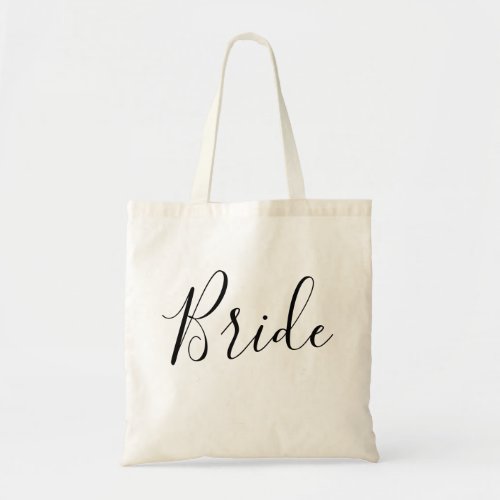 Modern simple minimalist elegant Bride wedding  Tote Bag