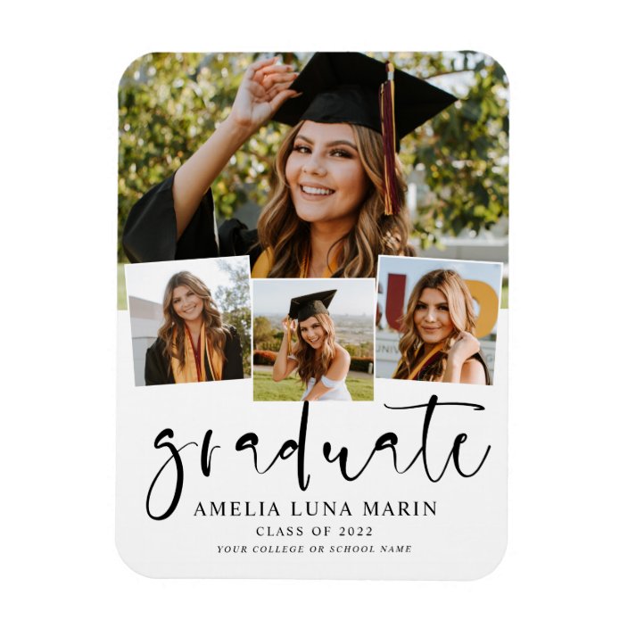 Modern Simple Minimalist Graduation Announcement
