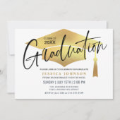 Modern Simple Minimalist Graduation Party Invitation (Front)
