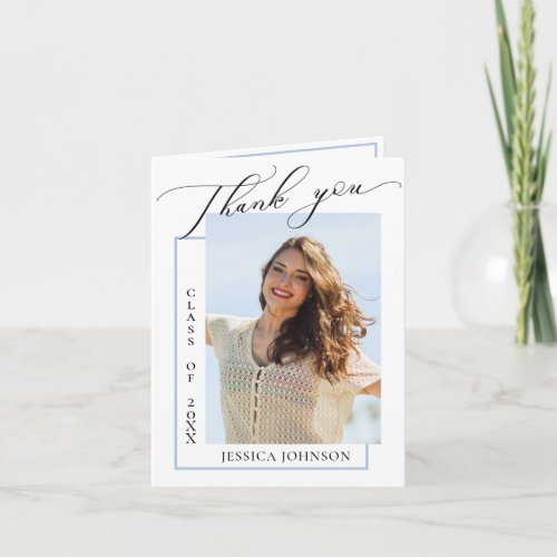 Modern Simple Minimalist Graduation PHOTO Thank You Card - Modern Simple Minimalist Graduation PHOTO Thank You Card. 
For further customization, please click the "customize further" link and use our design tool to modify this template. 
If you need help or matching items, please contact me.