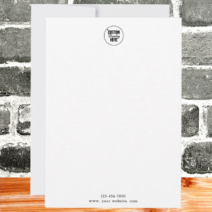 Modern Simple Minimalist Logo Business Note Card