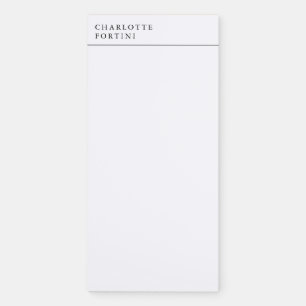 Modern Simple Minimalist Magnetic Notepad