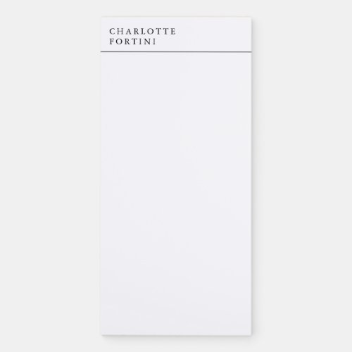 Modern Simple Minimalist Magnetic Notepad