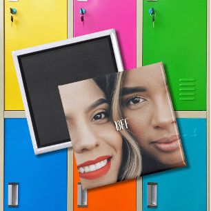 Modern Simple Minimalist Photo BFF Magnet