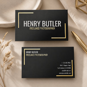 Modern Simple Minimalist Professional Foil Spot Gloss Business Cards