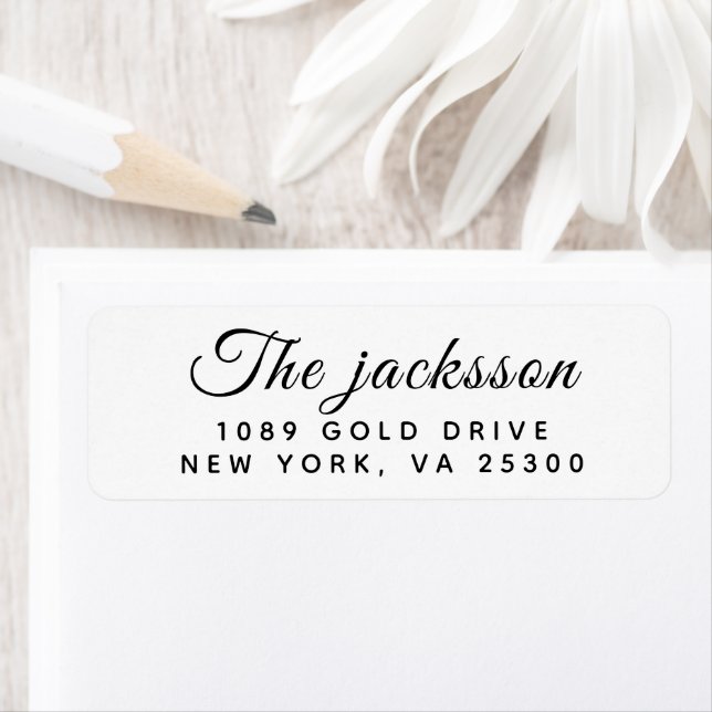 Modern Simple Minimalist Script  Label (Insitu)