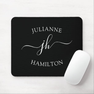 Modern Simple Monogram Mouse Pad