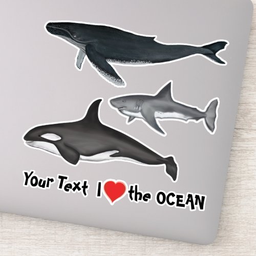 Modern Simple Nautical Ocean Sea Animals  Sticker