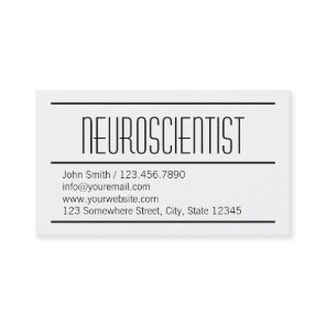 Modern Simple Neuroscience Business Card
