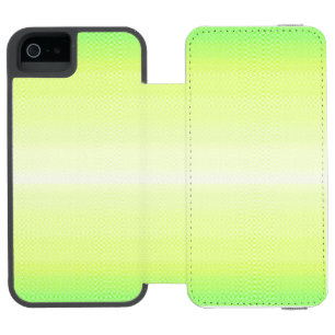 Modern Simple Pastel Green blue Colorful Gradient iPhone SE/5/5s Wallet Case