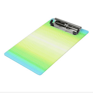 Modern Simple Pastel Green blue Colorful Gradient Mini Clipboard