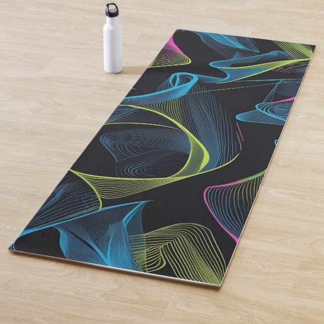 Modern Simple pattern geometric girly stripes Yoga Mat (In Situ)
