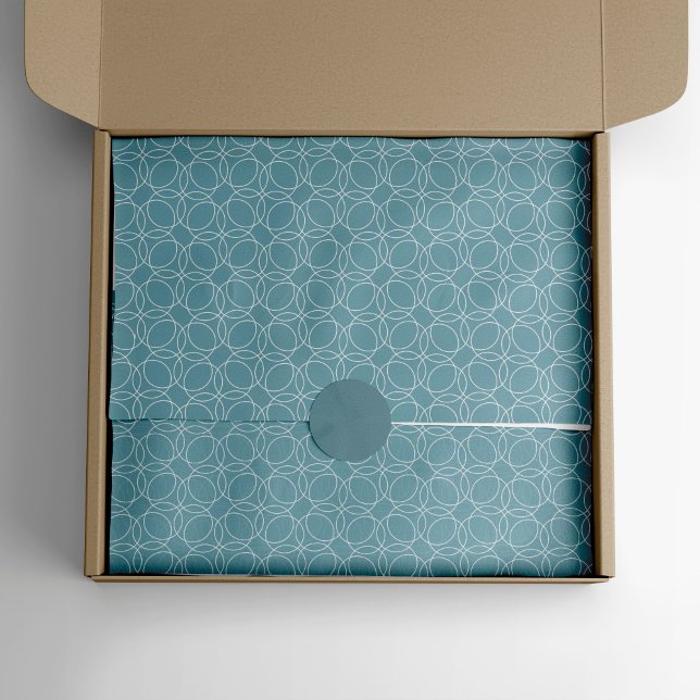 Modern Simple Pattern Tissue Paper (grey blue tissue paper)