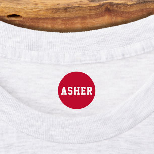 Modern Simple Personalized Back To School Kids' Labels