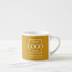 Modern Simple Personalized Company Branding Logo Espresso Cup
