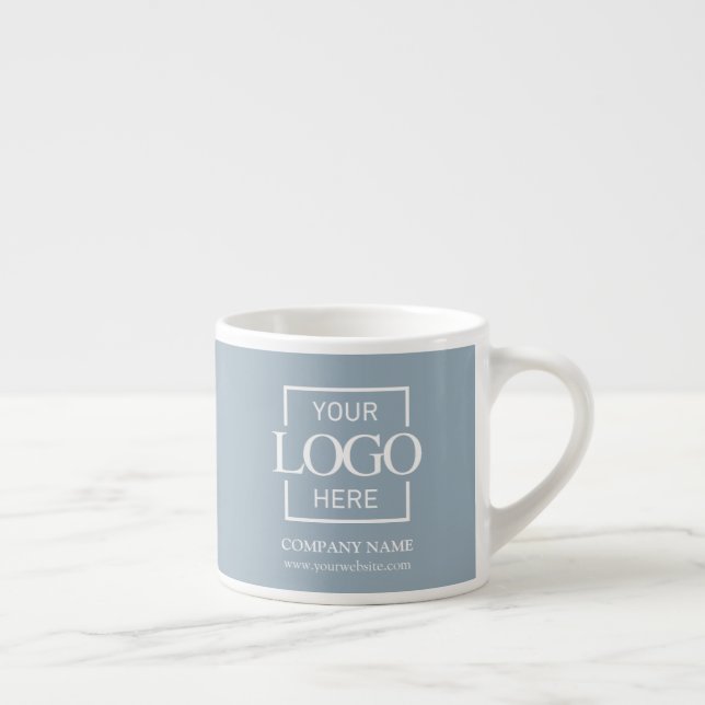 Modern Simple Personalized Company Branding Logo Espresso Cup (Right)