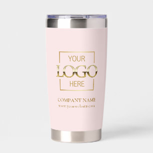 Modern Simple Personalized Company Logo Branded Insulated Tumbler