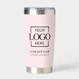 Modern Simple Personalized Company Logo Branded Insulated Tumbler