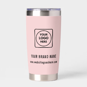Modern Simple Personalized Company Logo Branding Insulated Tumbler