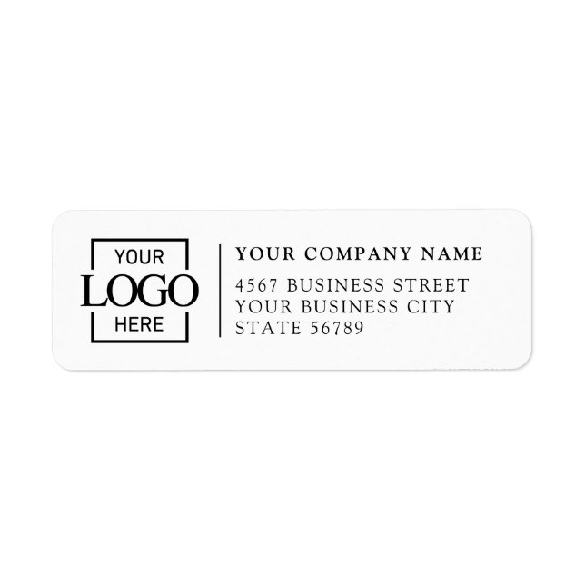 Modern Simple Personalized Modern Business Logo  Label (Front)