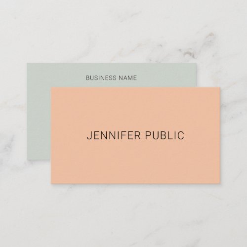Modern Simple Personalized Template Professional Business Card