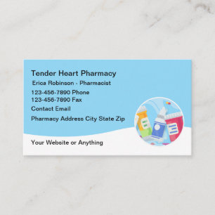 Modern Simple Pharmacy Business Cards Design