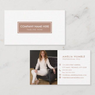 Modern & Simple Photo Business card template