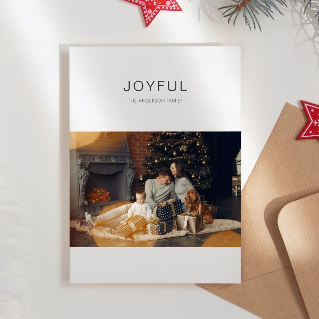 Modern & Simple Photo Christmas Card (Creator Uploaded)