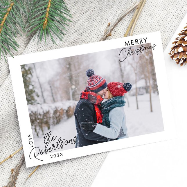 Modern Simple Photo Christmas Card (Creator Uploaded)