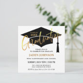 Modern Simple PHOTO Class of 2024 Graduation Party Invitation (Standing Front)