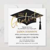 Modern Simple PHOTO Class of 2024 Graduation Party Invitation (Front)