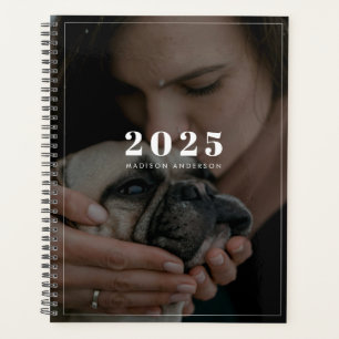 Modern Simple Photo Dark Overlay Planner