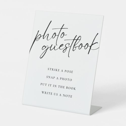 Modern Simple Photo Guestbook Sign