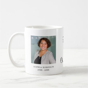 Modern Simple Photo Memorial Keepsake Coffee Mug