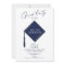 Modern Simple Photo Navy Blue Graduation Party
