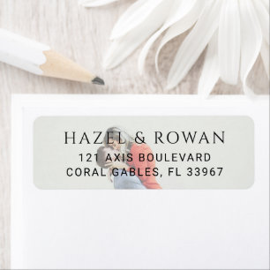 Modern Simple Photo Wedding Label