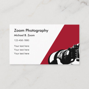 Modern Simple Photography Business Cards