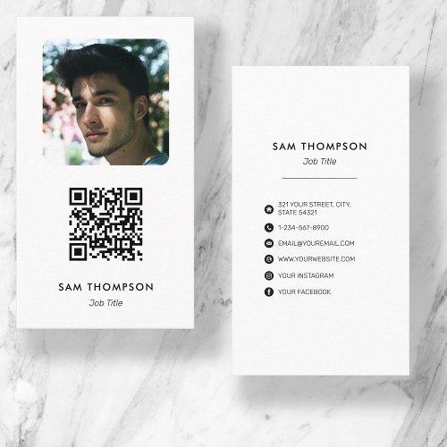Modern Simple Photography Professional Business Card