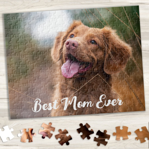 Modern Simple Picture Personalized Pet Dog Photo Jigsaw Puzzle