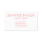 Modern simple pink hello beautiful business card