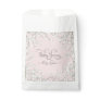 Modern Simple Pink White Boho Floral Baby Shower Favor Bag