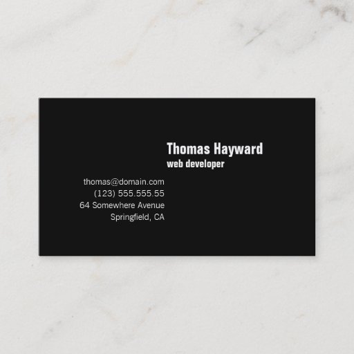 Customizable Modern Simple & Plain Affordable Business Card