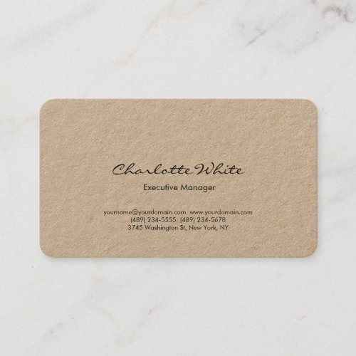 Modern Simple Plain Minimalist Professional Business Card