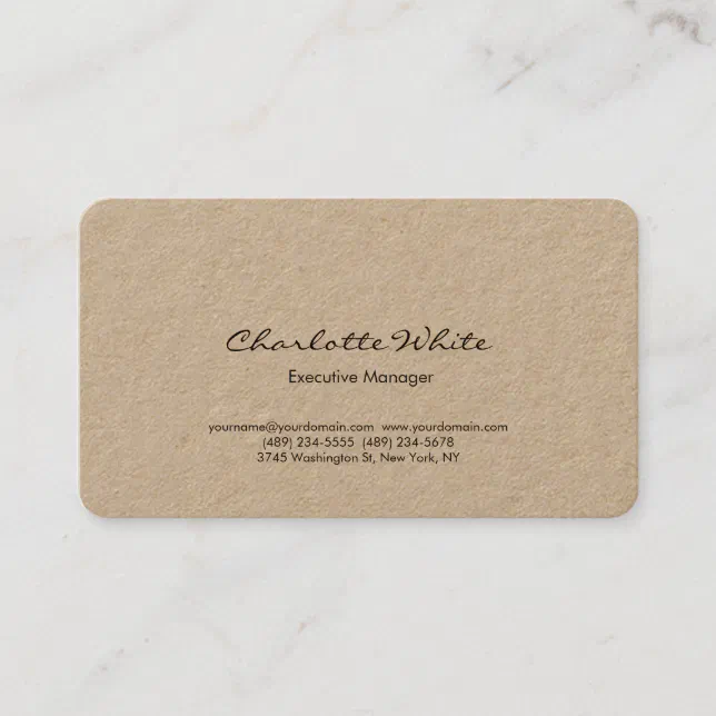 Modern Simple Plain Minimalist Professional Business Card | Zazzle
