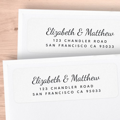 Modern Simple Playful Chic Minimal Return Address Label