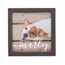 Modern Simple Playful Elegant Chic Pet Photo Gift Box