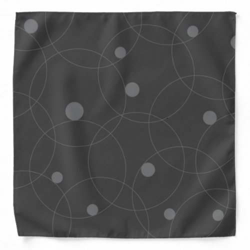 Modern simple playful fun pattern of circles bandana