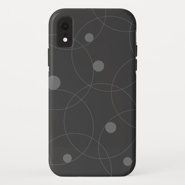 Modern, simple, playful, fun pattern of circles Case-Mate iPhone case (Back)