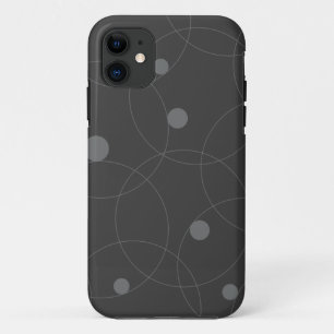Modern, simple, playful, fun pattern of circles iPhone 11 case
