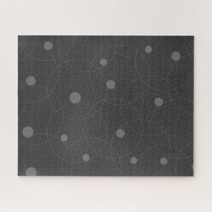 Modern, simple, playful, fun pattern of circles jigsaw puzzle